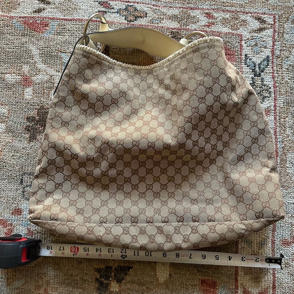 Gucci Tan Monogram Hobo Bag - LARGE - Picture 8 of 14